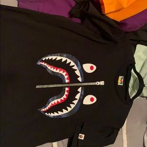 Bape shark silver zipper